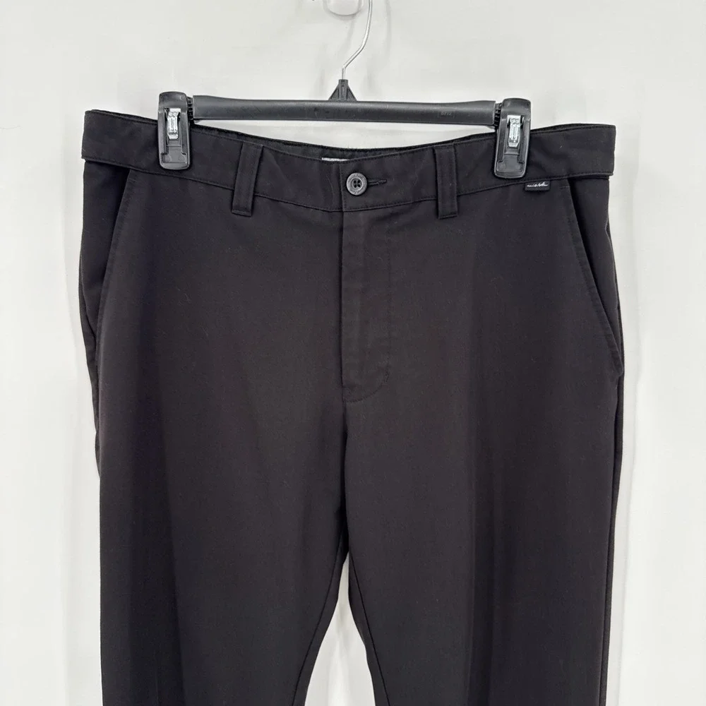 Travis Matthew Mens Black Stretch Golf Pants Size 34x33 Preppy Everyday Wear